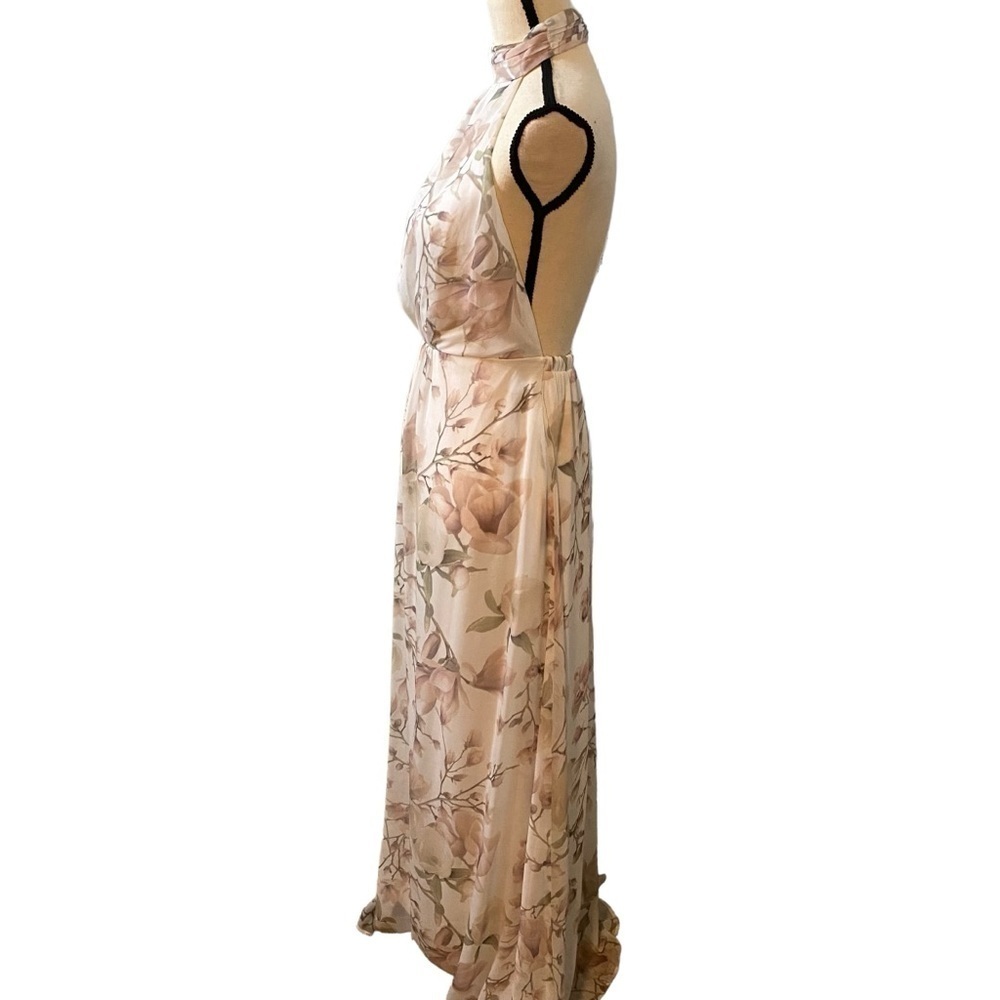 Show Me Your Mumu SMYM Collette Halter Collar Dress Floral Sz S Open Back - Picture 7 of 15